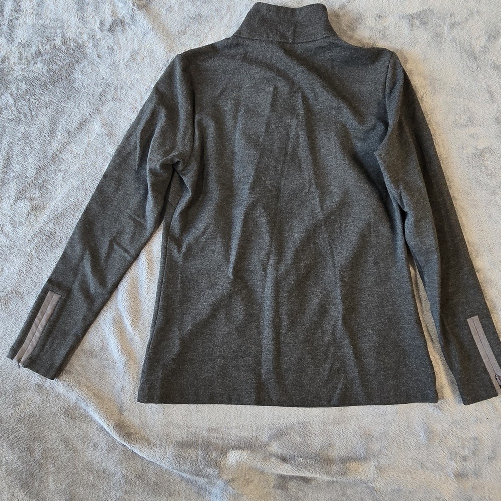 J McLaughlin 1/4 Zip Pullover Size Small Gray Preppy Athletic Country Club Golf - Picture 6 of 13